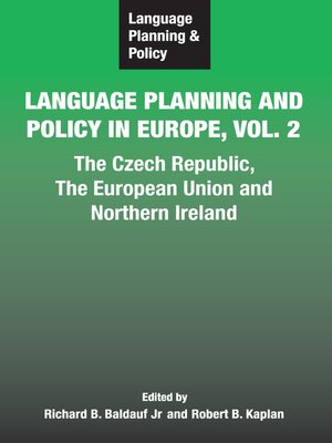 cover image of Language Planning and Policy in Europe Volume 2
